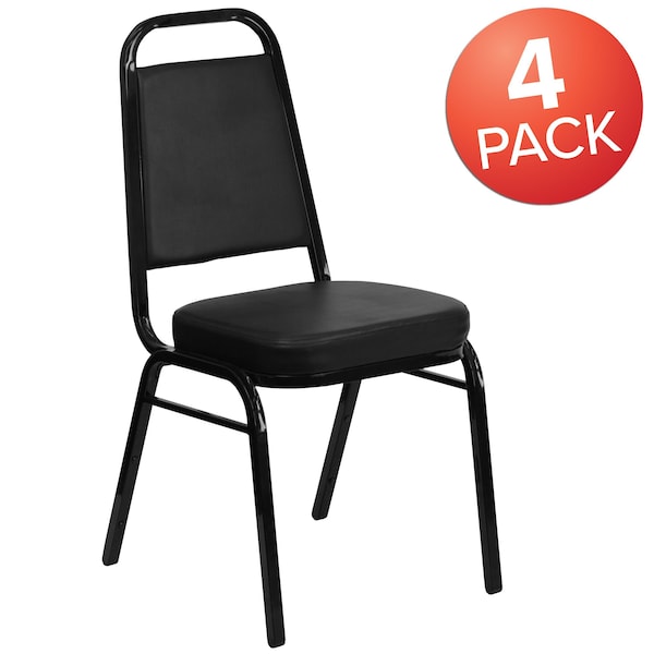 Flash Furniture Black Vinyl Banquet Chair - 4-FD-BHF-1-GG
