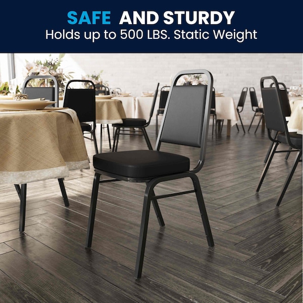 Flash Furniture Black Vinyl Banquet Chair - 4-FD-BHF-1-GG