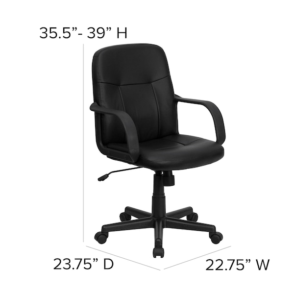 Flash Furniture Executive Chair, Black Seat, Vinyl Back - H8020-GG