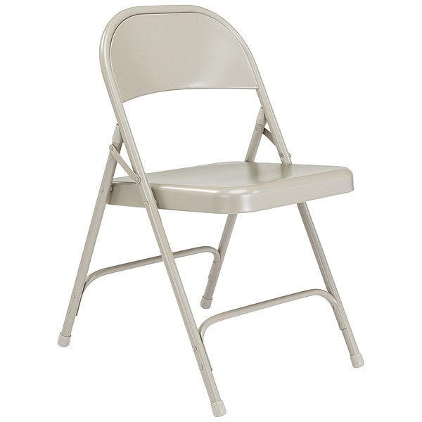 National Public Seating Folding Chair, Steel, Gray, PK4 - 52