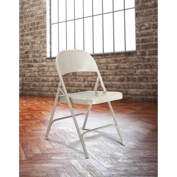 National Public Seating Folding Chair, Steel, Gray, PK4 - 52