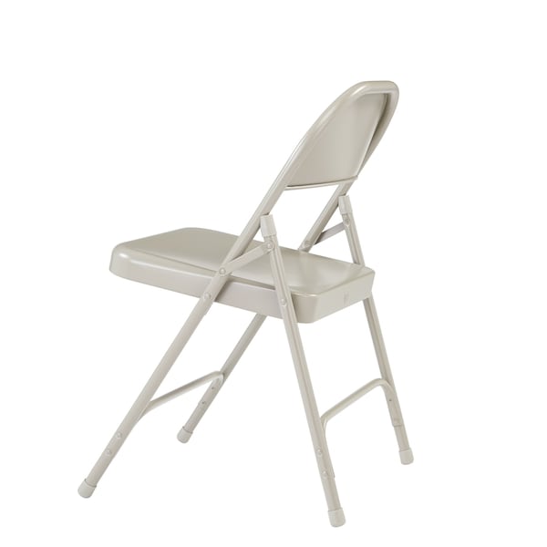 National Public Seating Folding Chair, Steel, Gray, PK4 - 52