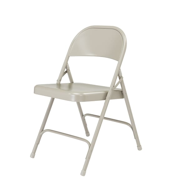 National Public Seating Folding Chair, Steel, Gray, PK4 - 52