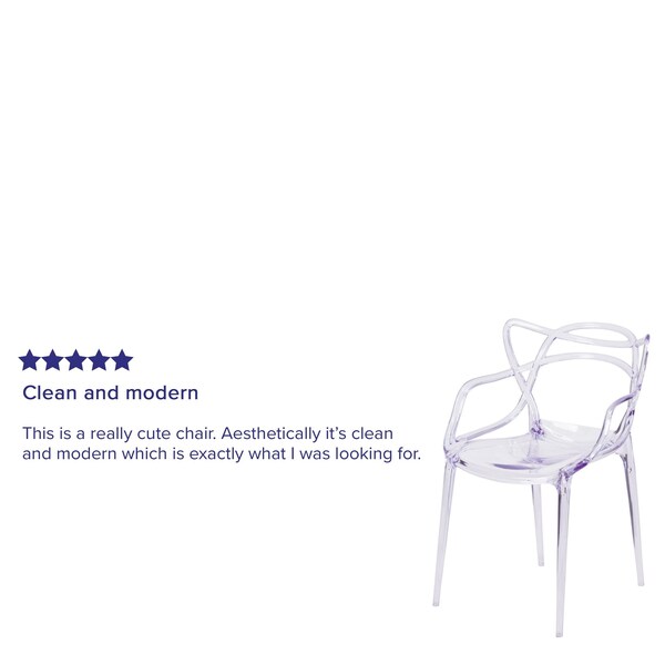 Flash Furniture Clear Stacking Side Chair - FH-173-APC-GG