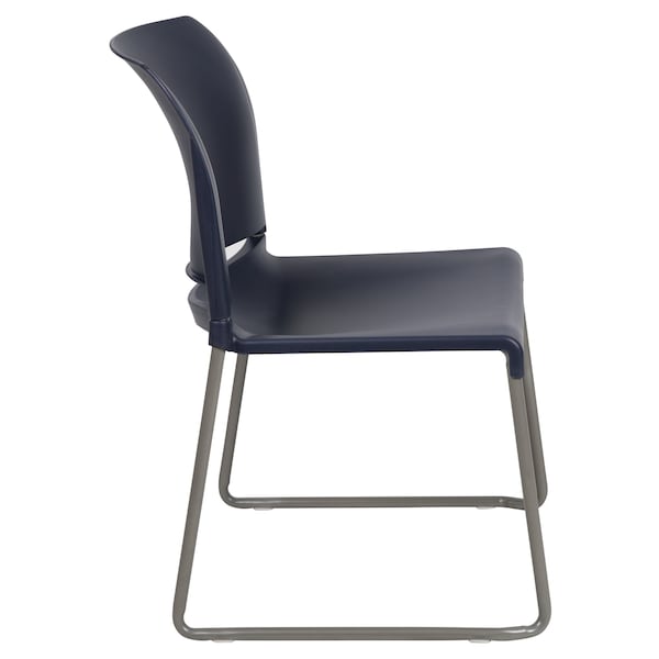 Flash Furniture Navy Plastic Stack Chair - RUT-238A-NY-GG