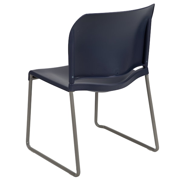 Flash Furniture Navy Plastic Stack Chair - RUT-238A-NY-GG
