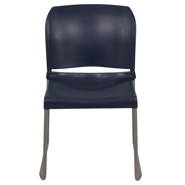Flash Furniture Navy Plastic Stack Chair - RUT-238A-NY-GG
