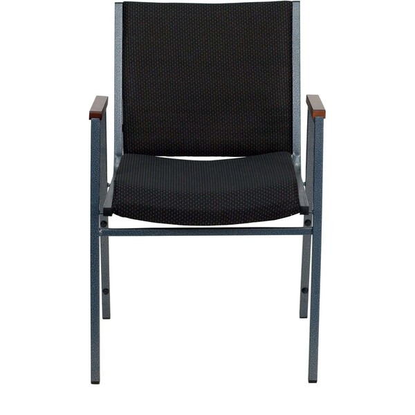 Flash Furniture Fabric Stack Armchair, Black - XU-60154-BK-GG