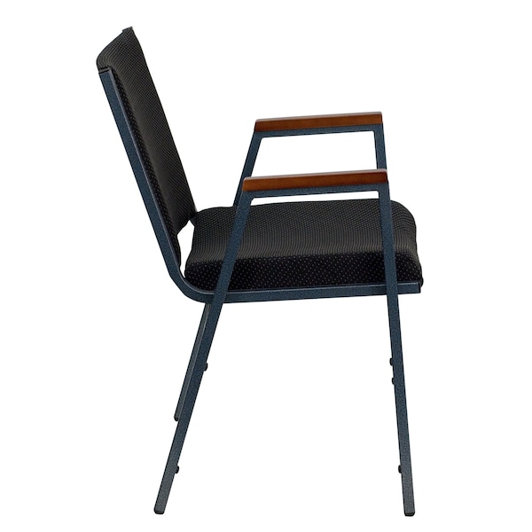 Flash Furniture Fabric Stack Armchair, Black - XU-60154-BK-GG