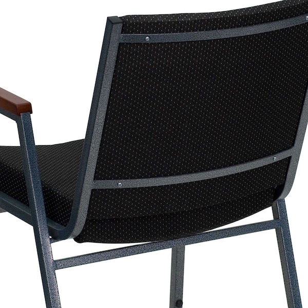 Flash Furniture Fabric Stack Armchair, Black - XU-60154-BK-GG