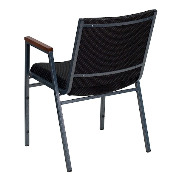 Flash Furniture Fabric Stack Armchair, Black - XU-60154-BK-GG