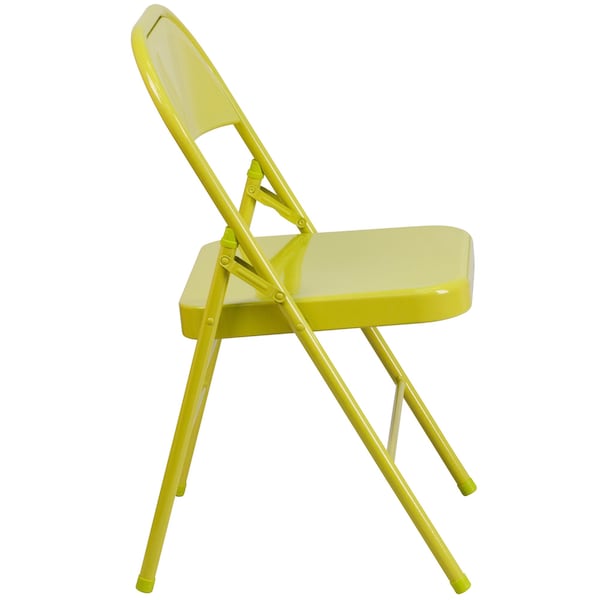 Flash Furniture Twisted Citron Folding Chair - 2-HF3-CITRON-GG