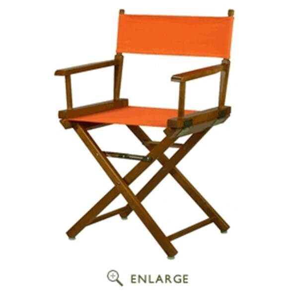 Casual Home Casual Home 200-55-021-59 18 in. Directors Chair Honey Oak Frame with Tangerine Canvas - 200-55/021-59