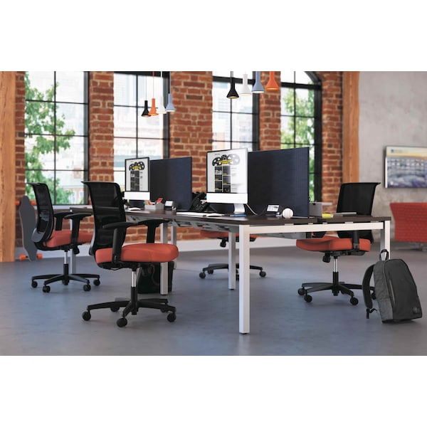 Hon Convergence Mid-Back Task Chair, Syncho-Tilt Control/Seat Slide, Rd/Bk - HONCMY1ACU67