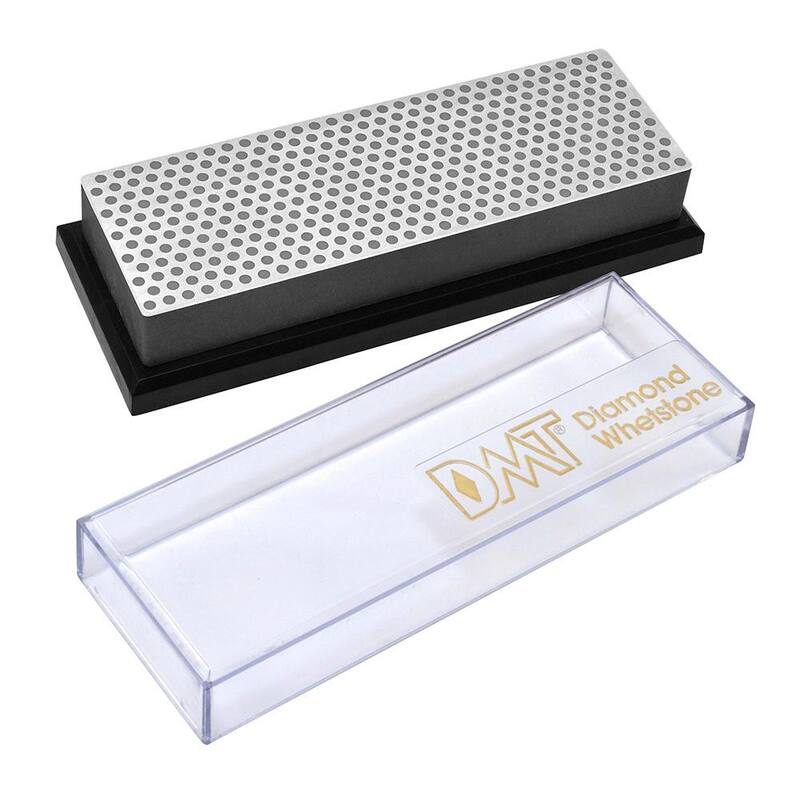 DMT 6 in. Diamond Whetstone Sharpener, Extra-Coarse Handheld Sharpener with Plastic Box - W6XP