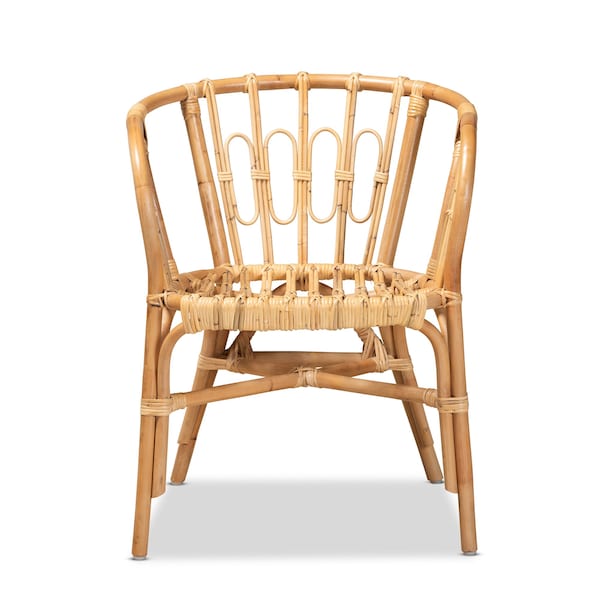 Baxton Studio Luxio Modern and Contemporary Natural Finished Rattan Chair - 185-11870-ZORO