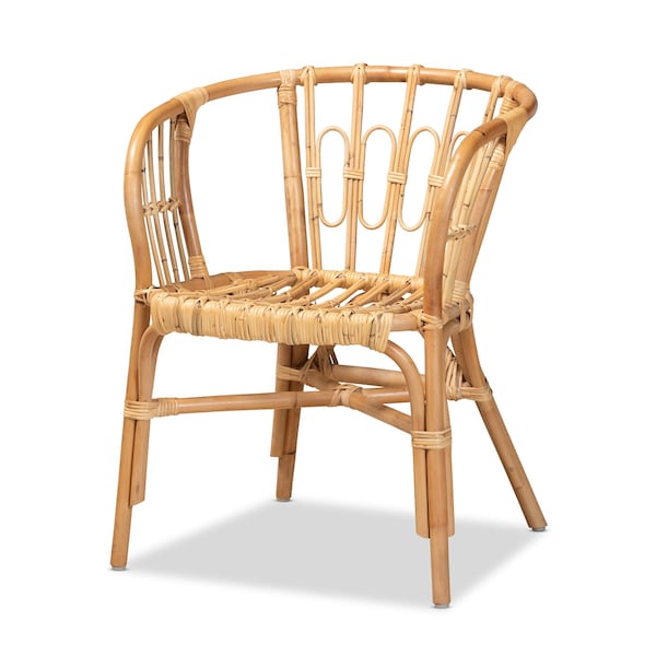 Baxton Studio Luxio Modern and Contemporary Natural Finished Rattan Chair - 185-11870-ZORO