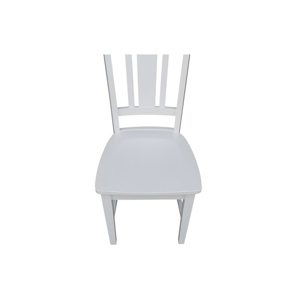 International Concepts Set of 2 San Remo Splatback Chairs, White - C08-10P