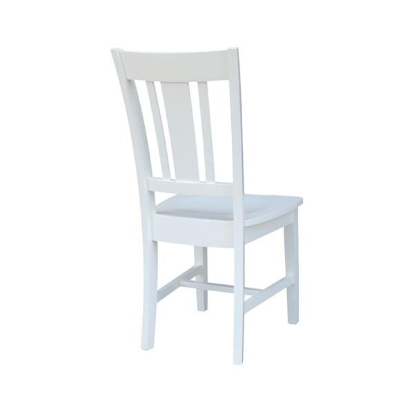 International Concepts Set of 2 San Remo Splatback Chairs, White - C08-10P