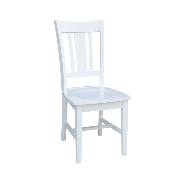 International Concepts Set of 2 San Remo Splatback Chairs, White - C08-10P