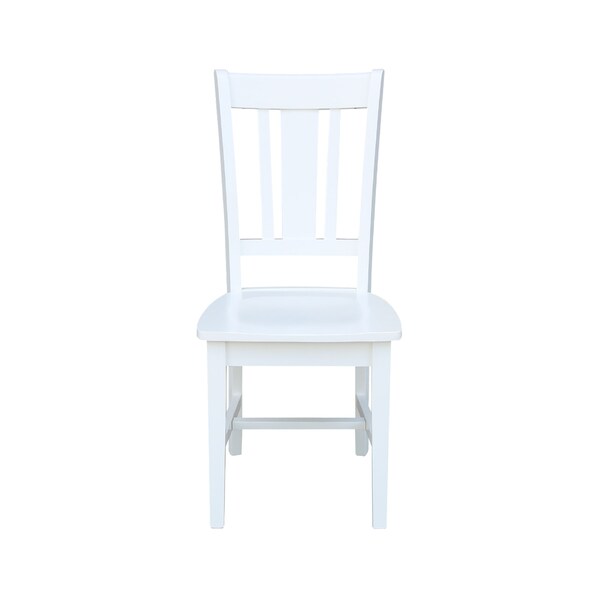 International Concepts Set of 2 San Remo Splatback Chairs, White - C08-10P