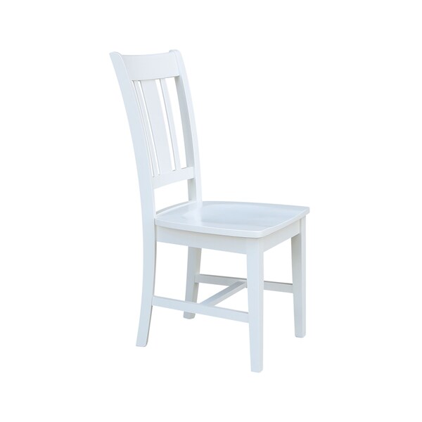 International Concepts Set of 2 San Remo Splatback Chairs, White - C08-10P