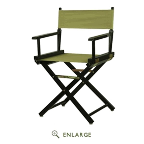 Casual Home Casual Home 200-02-021-24 18 in. Directors Chair Black Frame with Tan Canvas - 200-02/021-24