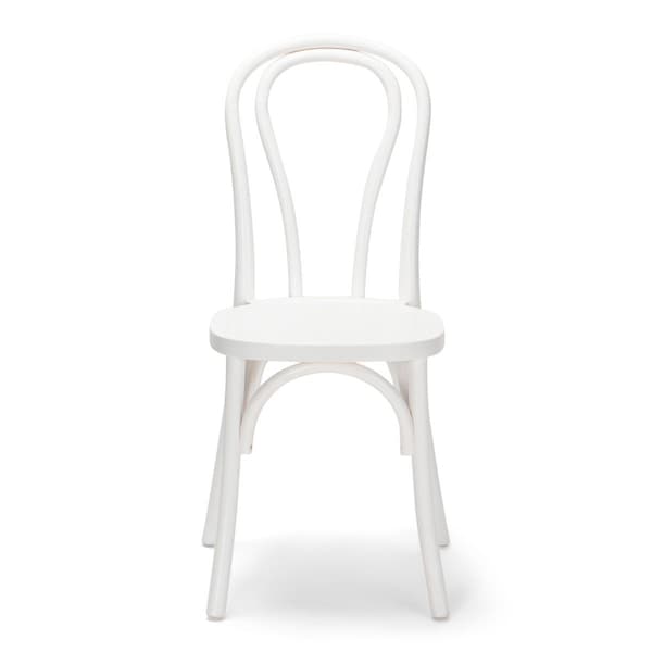 Atlas Commercial Products Madison Bentwood Chair, White - BWC45WH