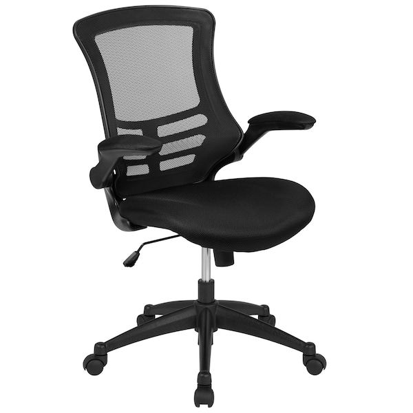 Flash Furniture Black Mesh Swivel Ergonomic Task Chairs, 5PK - 5-BL-X-5M-BK-GG