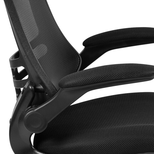 Flash Furniture Black Mesh Swivel Ergonomic Task Chairs, 5PK - 5-BL-X-5M-BK-GG