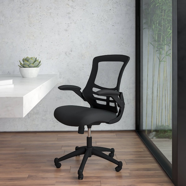 Flash Furniture Black Mesh Swivel Ergonomic Task Chairs, 5PK - 5-BL-X-5M-BK-GG