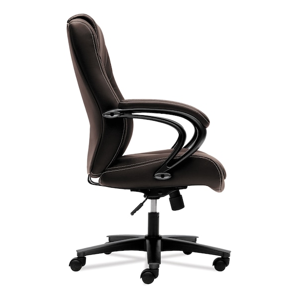 Hon HVL402 Series Executive High-Back Chair, Brown Vinyl - HVL402.EN45