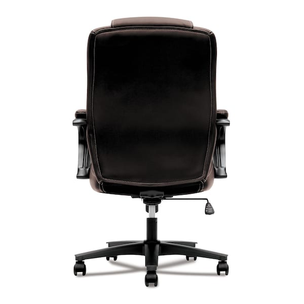 Hon HVL402 Series Executive High-Back Chair, Brown Vinyl - HVL402.EN45