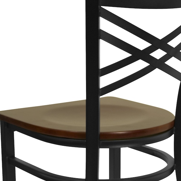 Flash Furniture Hercules Restaurant Chair, 16-1/2 in W 17" L 32-1/4" H - XU-6FOBXBK-MAHW-GG