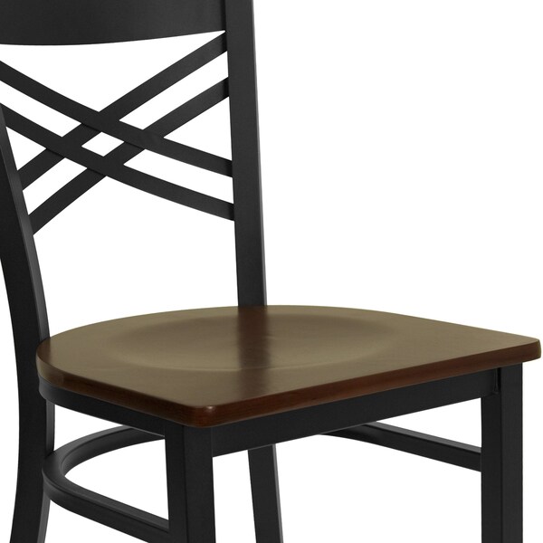 Flash Furniture Hercules Restaurant Chair, 16-1/2 in W 17" L 32-1/4" H - XU-6FOBXBK-MAHW-GG