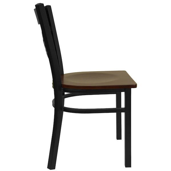 Flash Furniture Hercules Restaurant Chair, 16-1/2 in W 17" L 32-1/4" H - XU-6FOBXBK-MAHW-GG