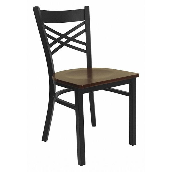 Flash Furniture Hercules Restaurant Chair, 16-1/2 in W 17" L 32-1/4" H - XU-6FOBXBK-MAHW-GG