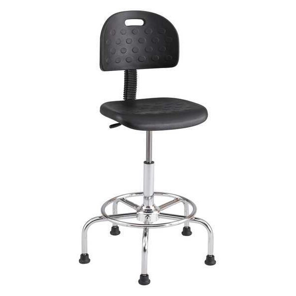 Safco Economy Industrial Chair WorkFit Economy Industrial Chair, Polyurethane, Black - 6950BL
