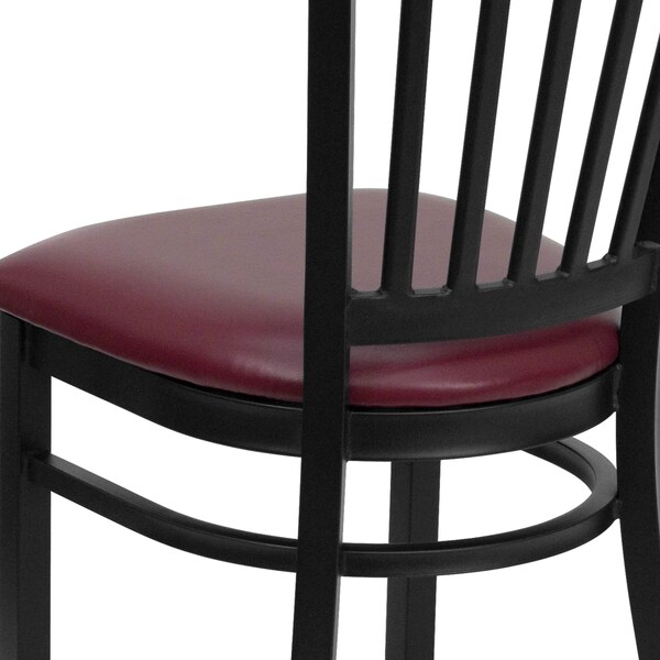 Flash Furniture Hercules Restaurant Chair, 17 in W 20-1/4" L 34-1/4" H - XU-DG-6Q2B-VRT-BURV-GG