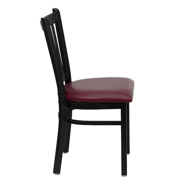 Flash Furniture Hercules Restaurant Chair, 17 in W 20-1/4" L 34-1/4" H - XU-DG-6Q2B-VRT-BURV-GG