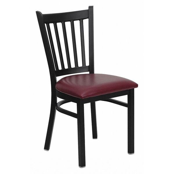Flash Furniture Hercules Restaurant Chair, 17 in W 20-1/4" L 34-1/4" H - XU-DG-6Q2B-VRT-BURV-GG