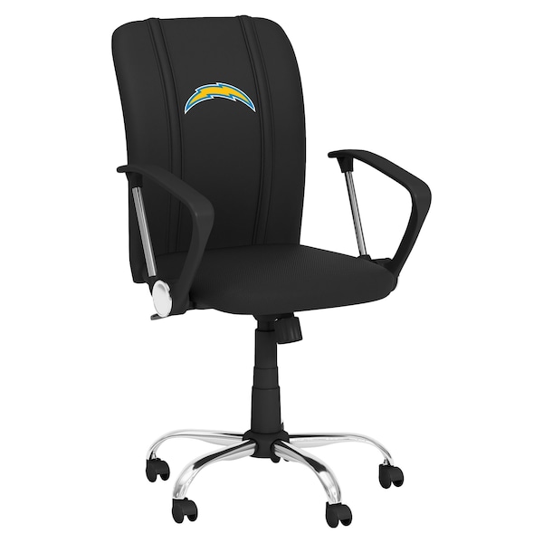 Dreamseat Curve Task Chair with Los Angeles Chargers Primary Logo - XZOCCURVE-PSNFL20075