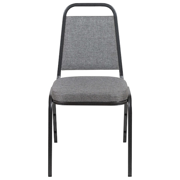 Flash Furniture Gray Fabric Banquet Chair with Silver Vein Frame - FD-BHF-1-SILVERVEIN-BCG-GG