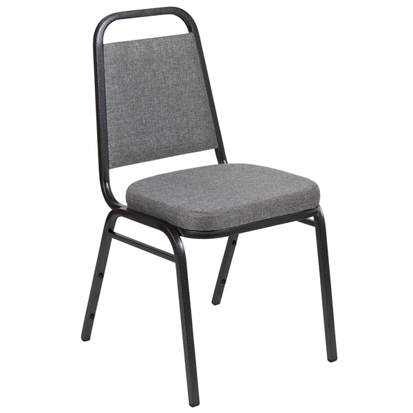 Flash Furniture Gray Fabric Banquet Chair with Silver Vein Frame - FD-BHF-1-SILVERVEIN-BCG-GG