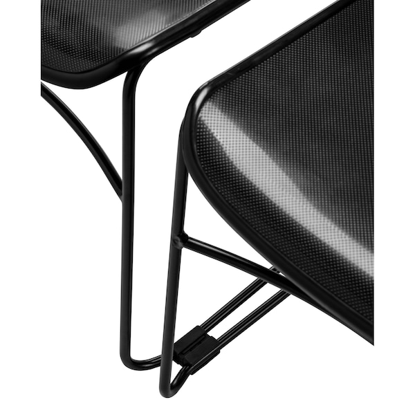National Public Seating Commercialine Compact Stack Chair, Black - 850