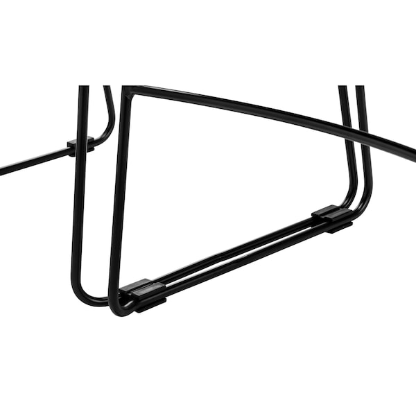 National Public Seating Commercialine Compact Stack Chair, Black - 850