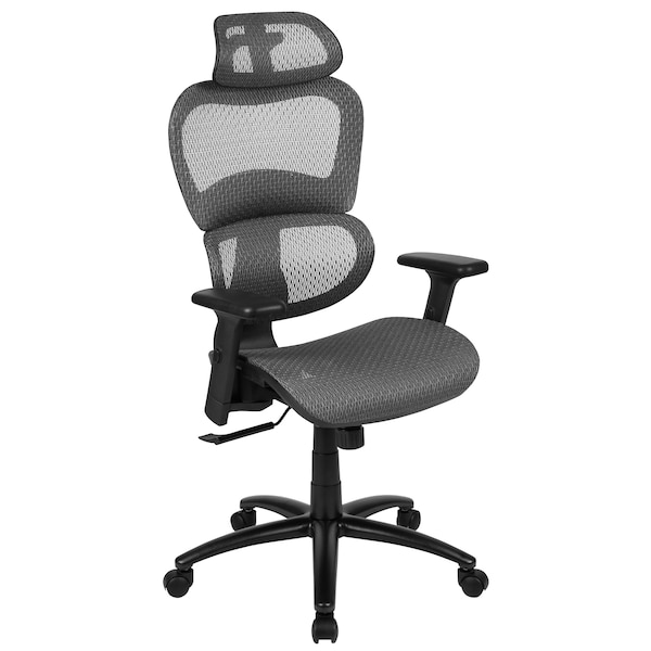 Flash Furniture Office Chair, Mesh, Gray - H-LC-1388F-1K-GY-GG