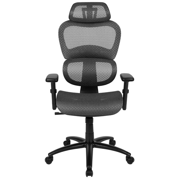 Flash Furniture Office Chair, Mesh, Gray - H-LC-1388F-1K-GY-GG