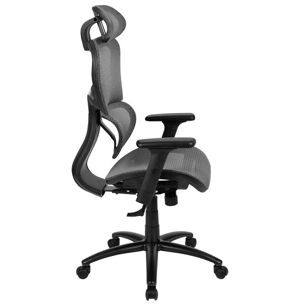 Flash Furniture Office Chair, Mesh, Gray - H-LC-1388F-1K-GY-GG