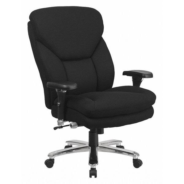 Flash Furniture Hercules Office Chair, Black Seat, Black Back, 32 3/4 in W 34" L 48" H, Adjustable Padded - GO-2085-GG